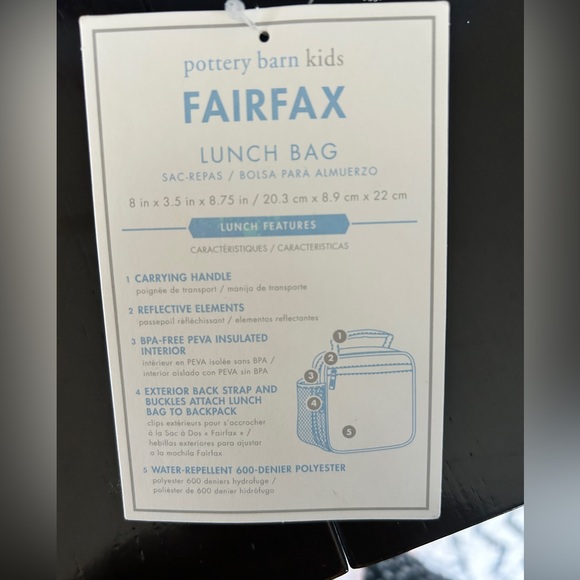 Pottery Barn Kids Lunch Bag BNWT - Picture 3 of 3